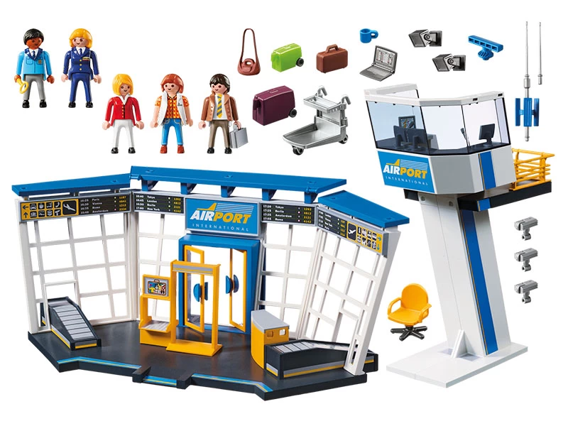 PLAYMOBIL CITY ACTION 5338 Airport With Control Tower - Image 3