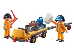 PLAYMOBIL CITY ACTION 5396 Aircraft Tug With Ground Crew