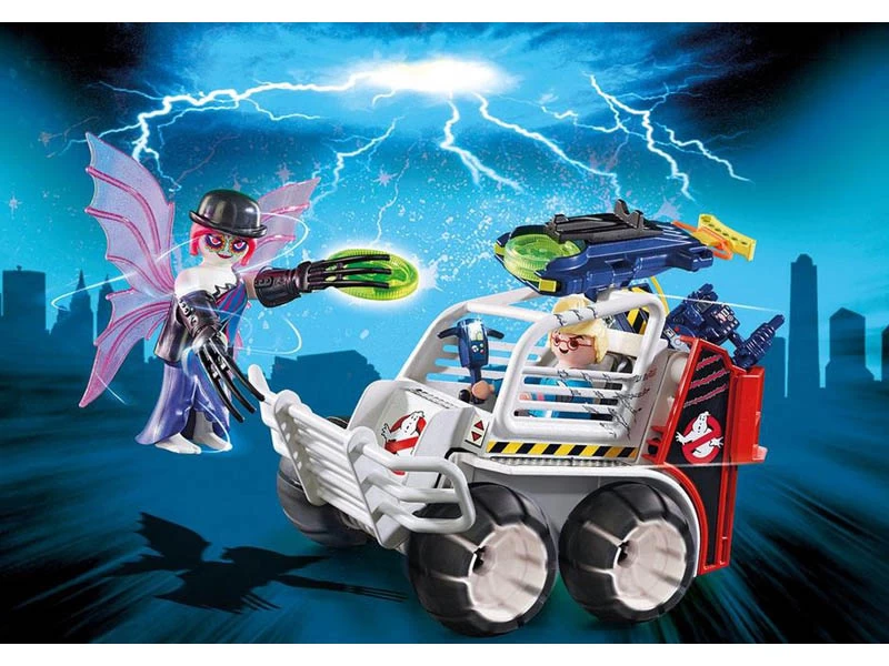 PLAYMOBIL GHOSTBUSTERS 9386 Spengler With Cage Car - Image 5