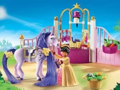 PLAYMOBIL Princess 6855 Princess Castle Stable With Horse Mane To Comb