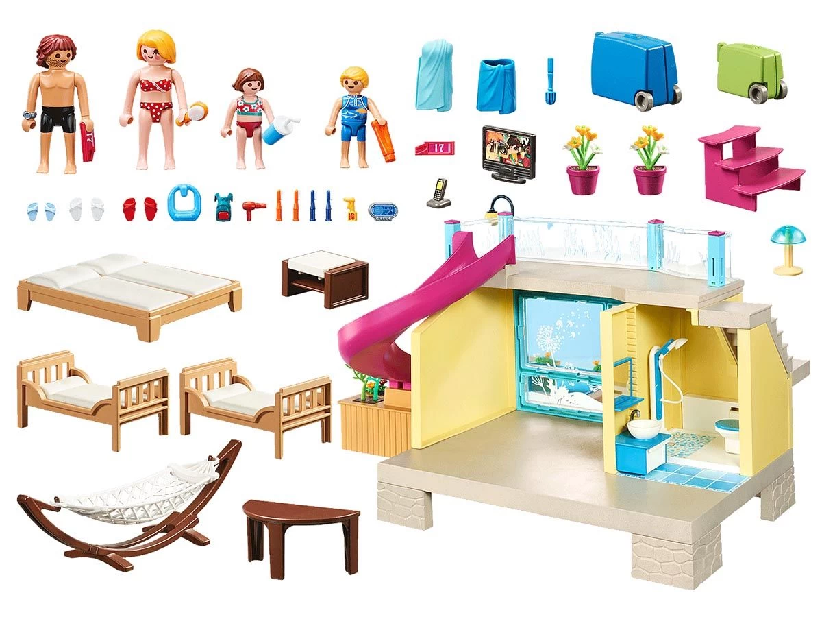 PLAYMOBIL Family Fun 70435 Bungalow With Pool - Image 3