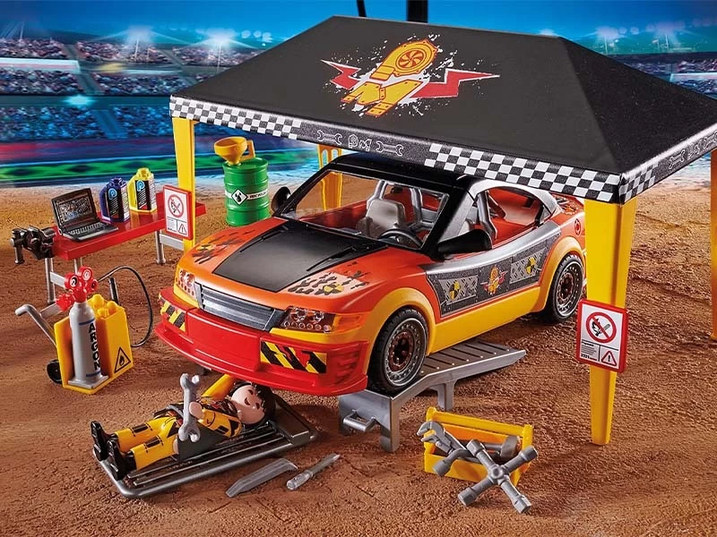 PLAYMOBIL Stunshow 70552 Stunt Show Service Tent - Image 4