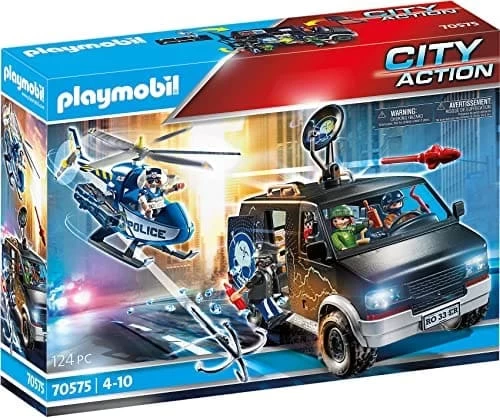 PLAYMOBIL CITY ACTION 70575 Helicopter Pursuit With Runaway Van - Image 2