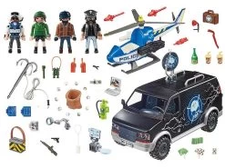 PLAYMOBIL CITY ACTION 70575 Helicopter Pursuit With Runaway Van