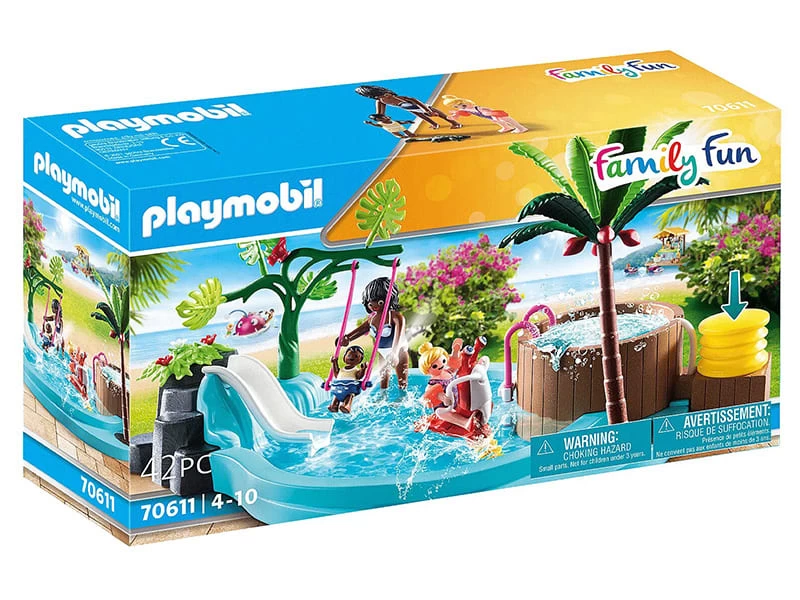 PLAYMOBIL Family Fun 70611 Children's Pool With Slide - Image 2