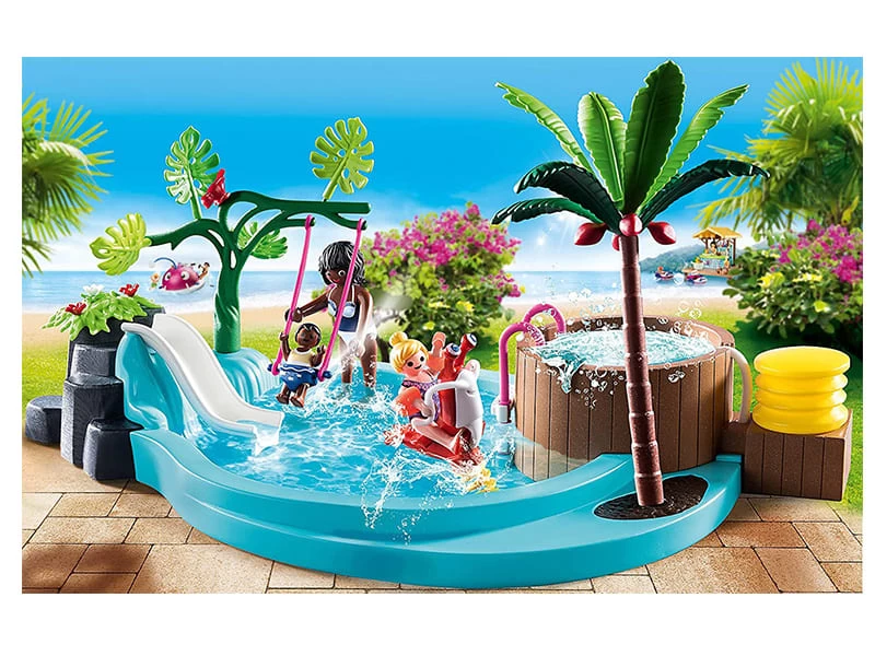 PLAYMOBIL Family Fun 70611 Children's Pool With Slide - Image 3