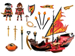 PLAYMOBIL NOVELMORE 70641 Burnham Raiders Fire Ship