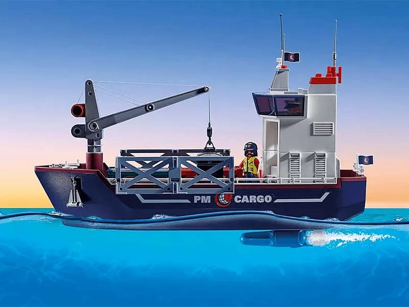 PLAYMOBIL CITY ACTION 70769 Cargo Ship With Boat - Image 5