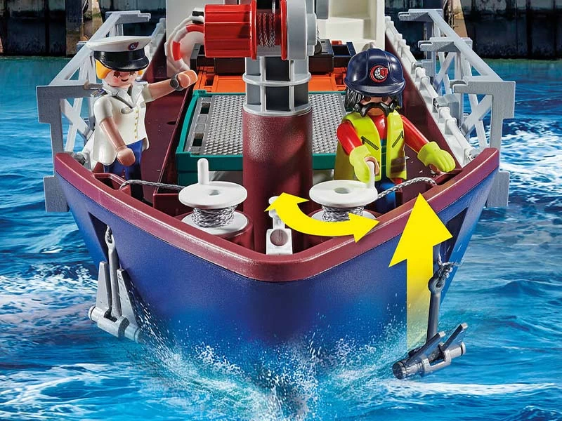 PLAYMOBIL CITY ACTION 70769 Cargo Ship With Boat - Image 7