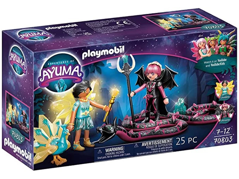 PLAYMOBIL Ayuma 70803 Crystal Fairy And Bat Fairy With Soul Animal - Image 2