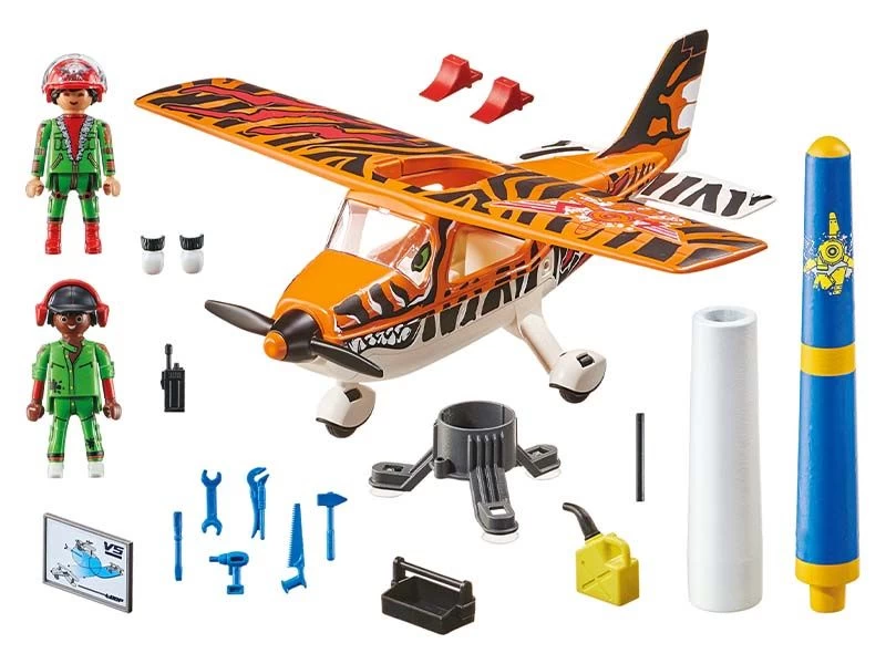 PLAYMOBIL Stunshow 70902 Air Stunt Show Tiger Propeller Plane