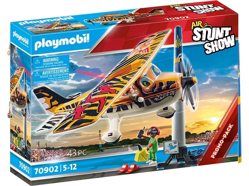 PLAYMOBIL Stunshow 70902 Air Stunt Show Tiger Propeller Plane - Image 2