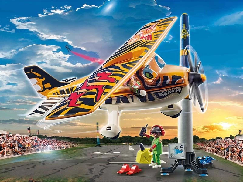 PLAYMOBIL Stunshow 70902 Air Stunt Show Tiger Propeller Plane - Image 3