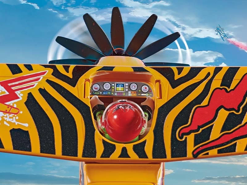 PLAYMOBIL Stunshow 70902 Air Stunt Show Tiger Propeller Plane - Image 5