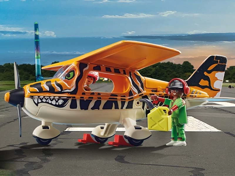 PLAYMOBIL Stunshow 70902 Air Stunt Show Tiger Propeller Plane - Image 6