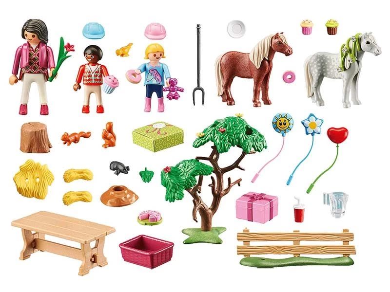 PLAYMOBIL Country 70997 Pony Farm Birthday Party