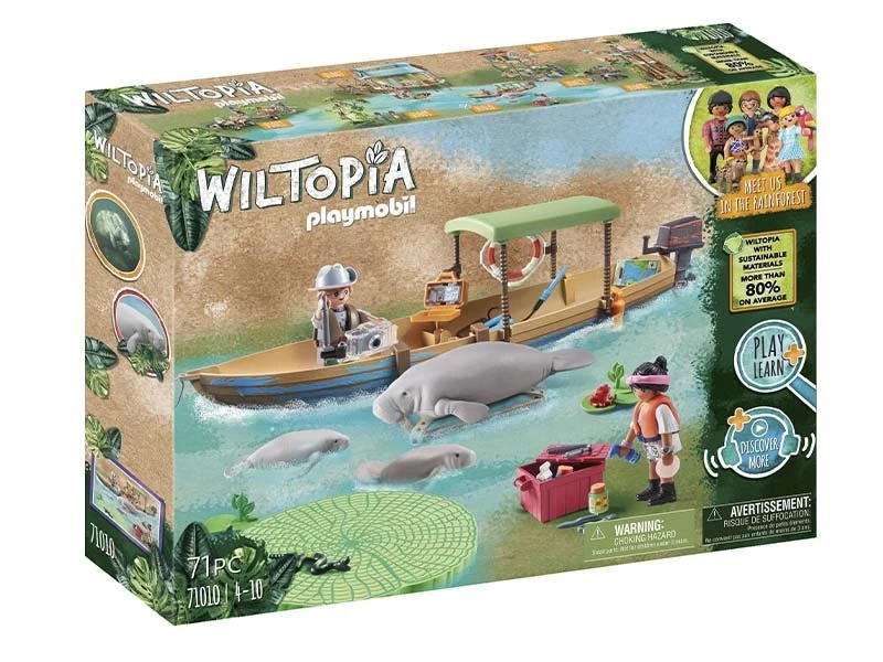 PLAYMOBIL Wiltopia 71010 Wiltopia - Boat Trip To The Manatees - Image 2