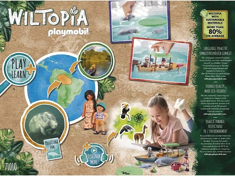 PLAYMOBIL Wiltopia 71010 Wiltopia - Boat Trip To The Manatees - Image 4