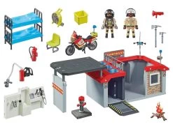 PLAYMOBIL CITY ACTION 71193 Take Along Fire Station