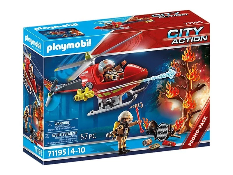 PLAYMOBIL CITY ACTION 71195 Fire Rescue Helicopter - Image 2
