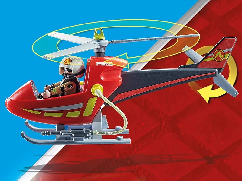 PLAYMOBIL CITY ACTION 71195 Fire Rescue Helicopter - Image 5