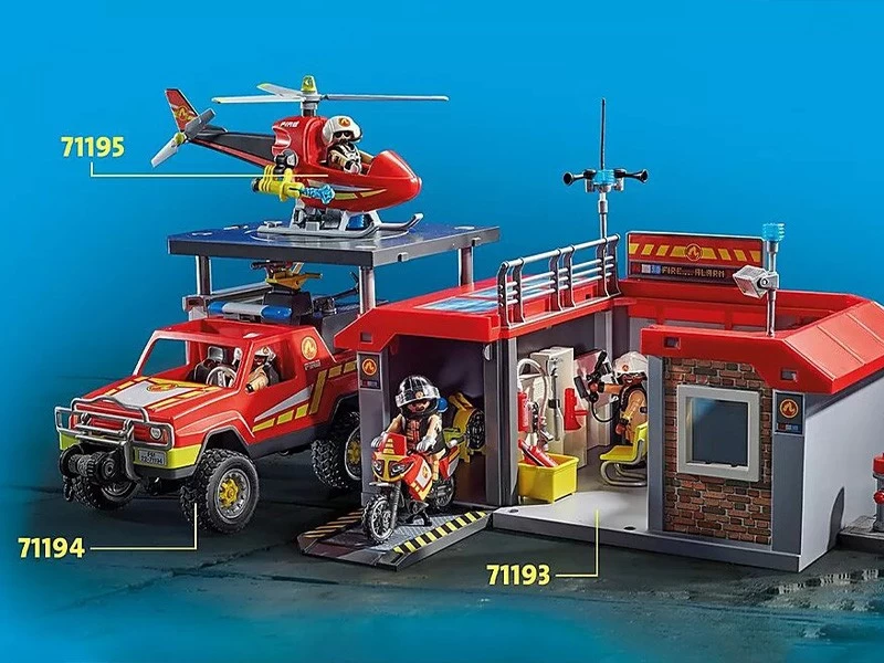PLAYMOBIL CITY ACTION 71195 Fire Rescue Helicopter - Image 6