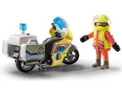 PLAYMOBIL City Life 71205 Rescue Motorcycle With Flashing Light