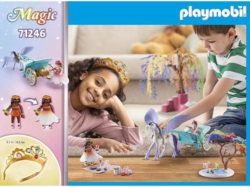 PLAYMOBIL Magic 71246 Picnic With Pegasus Carriage - Image 4