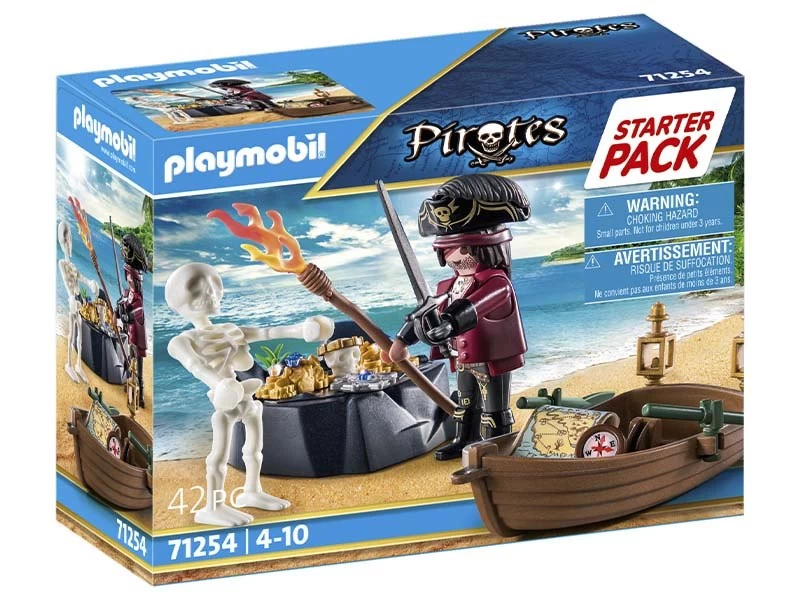 PLAYMOBIL Pirates 71254 Starter Pack Pirate With Rowing Boat - Image 2