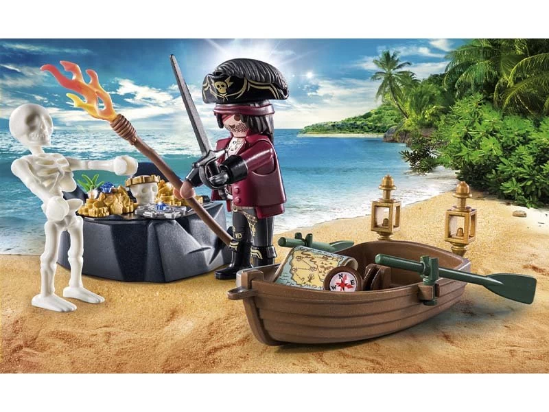 PLAYMOBIL Pirates 71254 Starter Pack Pirate With Rowing Boat - Image 3