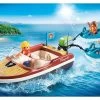 PLAYMOBIL Family Fun 70091 Speedboat With Tube Riders