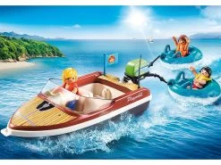 PLAYMOBIL Family Fun 70091 Speedboat With Tube Riders