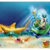PLAYMOBIL Magic 70097 King Of The Sea With Shark Carriage