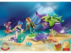 PLAYMOBIL Magic 70099 Pearl Collectors With Manta Ray