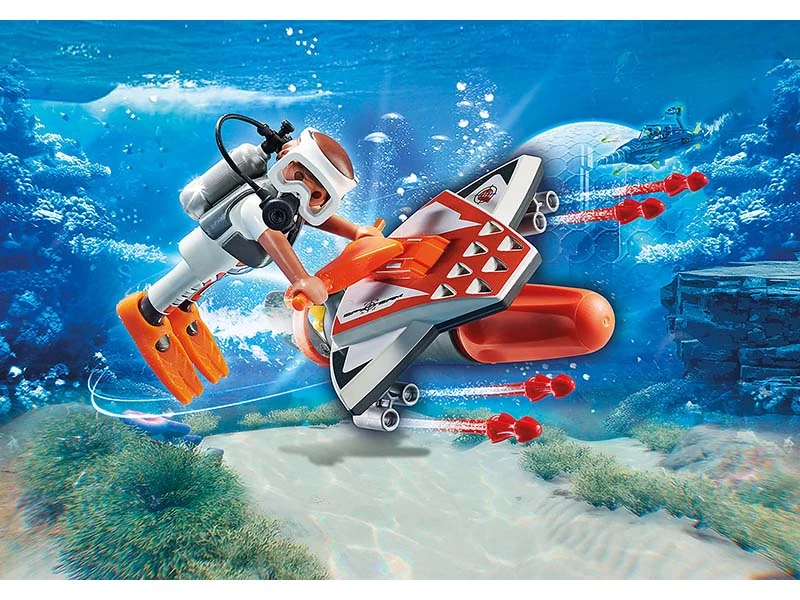 PLAYMOBIL TOP AGENTS 70004 SPY TEAM Underwater Wing