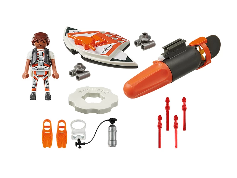 PLAYMOBIL TOP AGENTS 70004 SPY TEAM Underwater Wing - Image 2