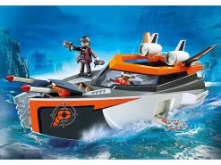 PLAYMOBIL TOP AGENTS 70002 SPY TEAM Turboship